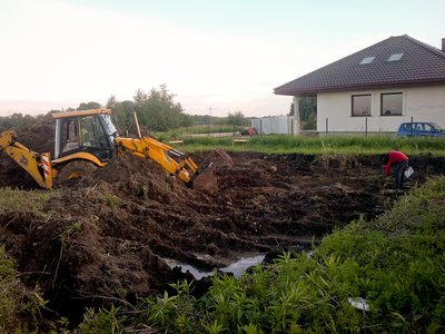 Pierwszego dnia kopania fundamentow po 4 godzinach kapitulacja